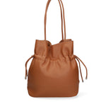Borsa a spalla da donna 100% PVC F6717-2-COGNAC David Jones