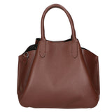 Vincenza Borsa a mano da donna Vera pelle 06898-D223 cioccolato Gave Lux
