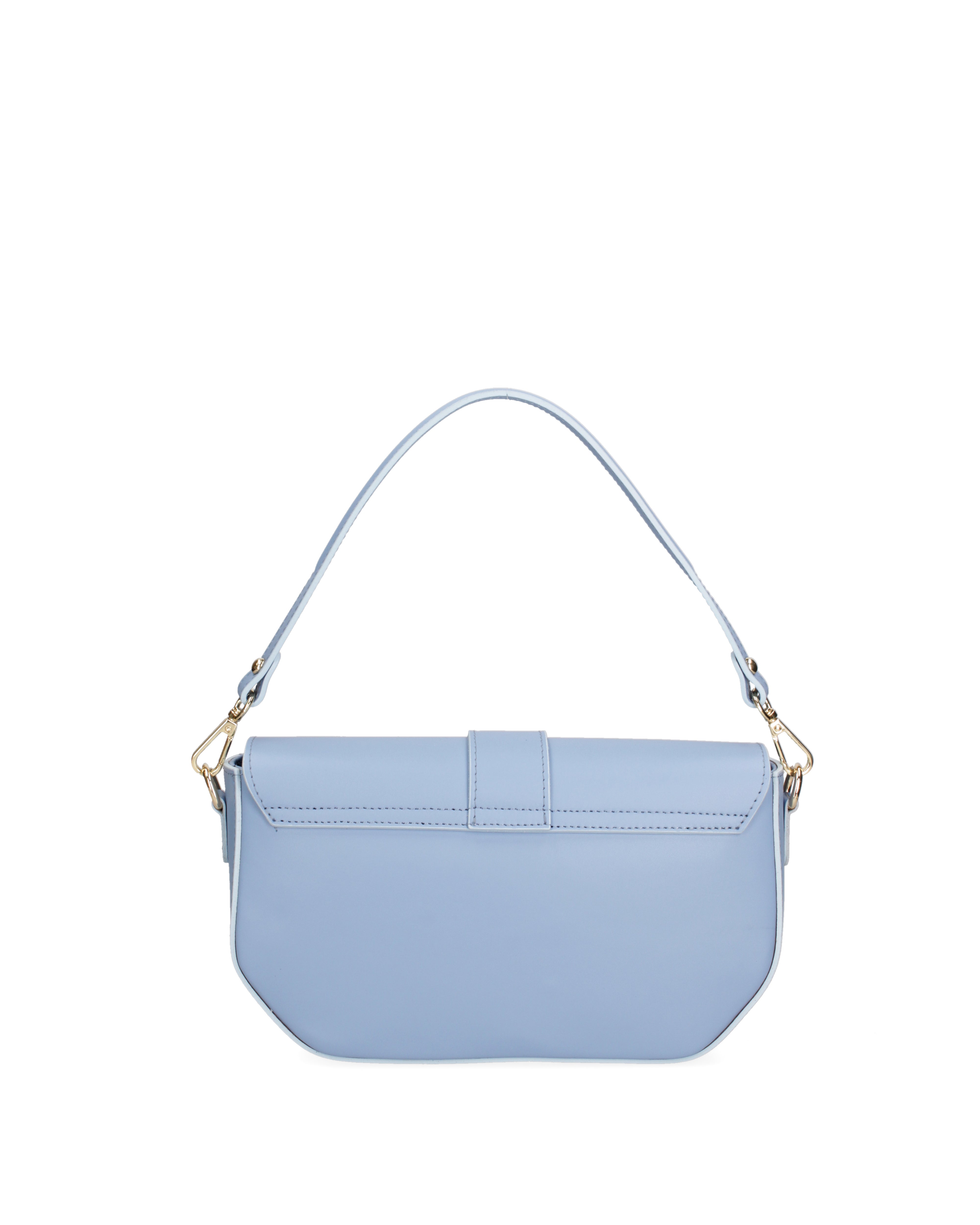 Borsa a spalla da donna Vera pelle 07229-L119 GRIGIO CHIARO Roberta Rossi