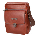Borsa a tracolla uomo in pelle PU Casual PCL3083-COFFEE Northampton Polo Club