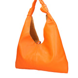 Borsa a spalla da donna 100% vera pelle 07156-D29 ARANCIONE Viola Castellani