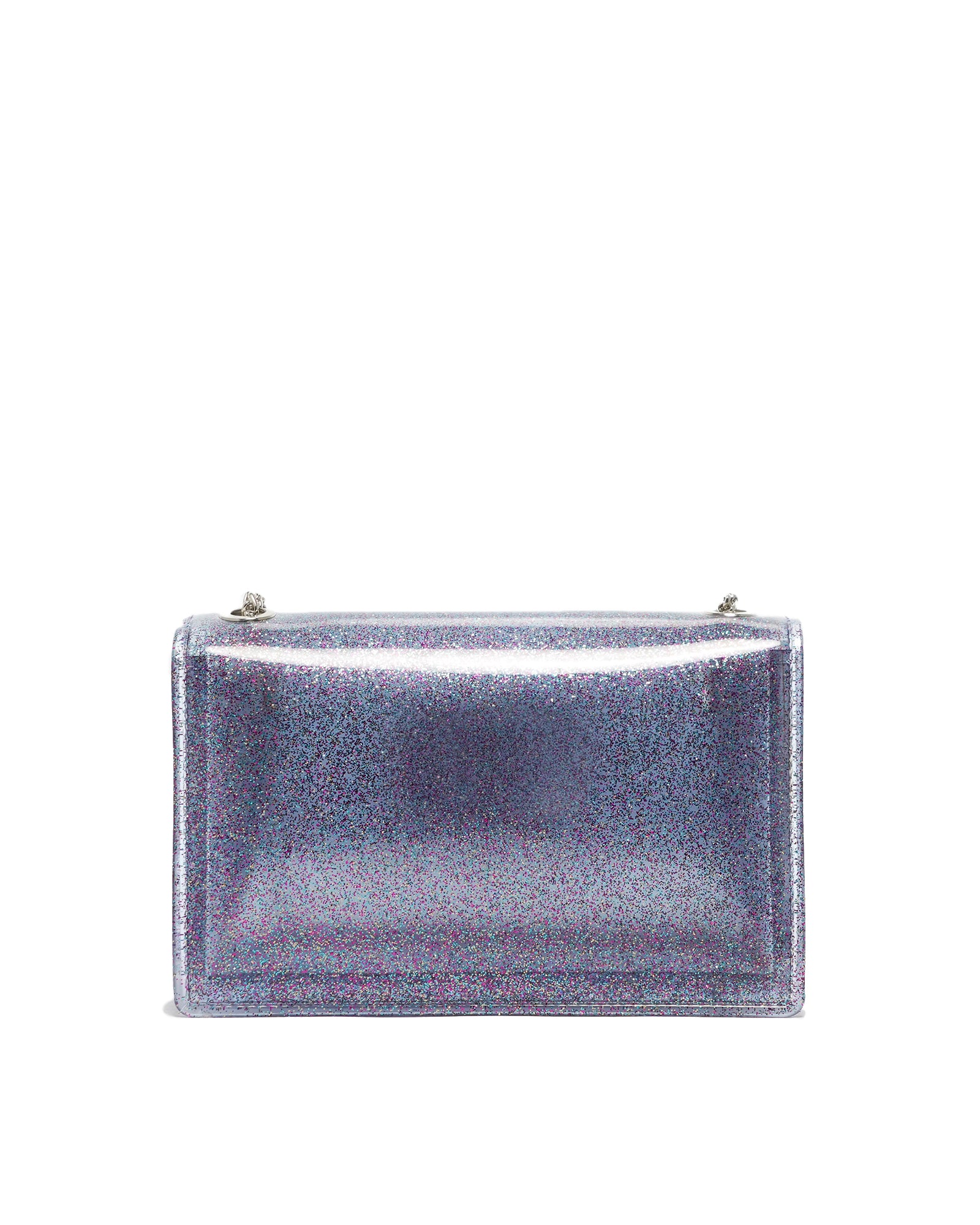 Borsa a mano da donna 100% Pvc FLAT SUPERMEE M-LILLA STRASS Marc Ellis