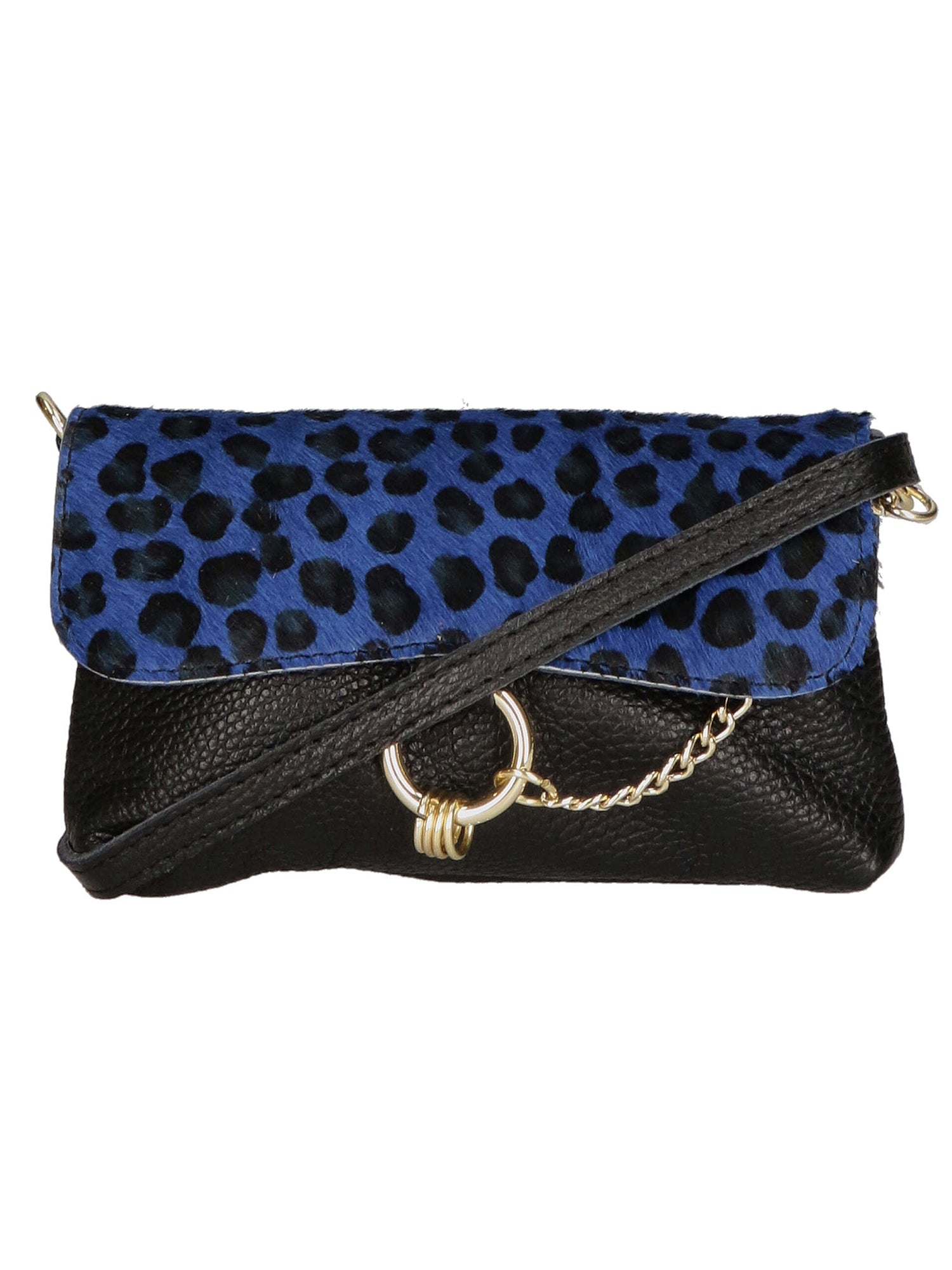 Safira Borsa a mano da donna Vera pelle 04760-LEO P BLU Gave Lux