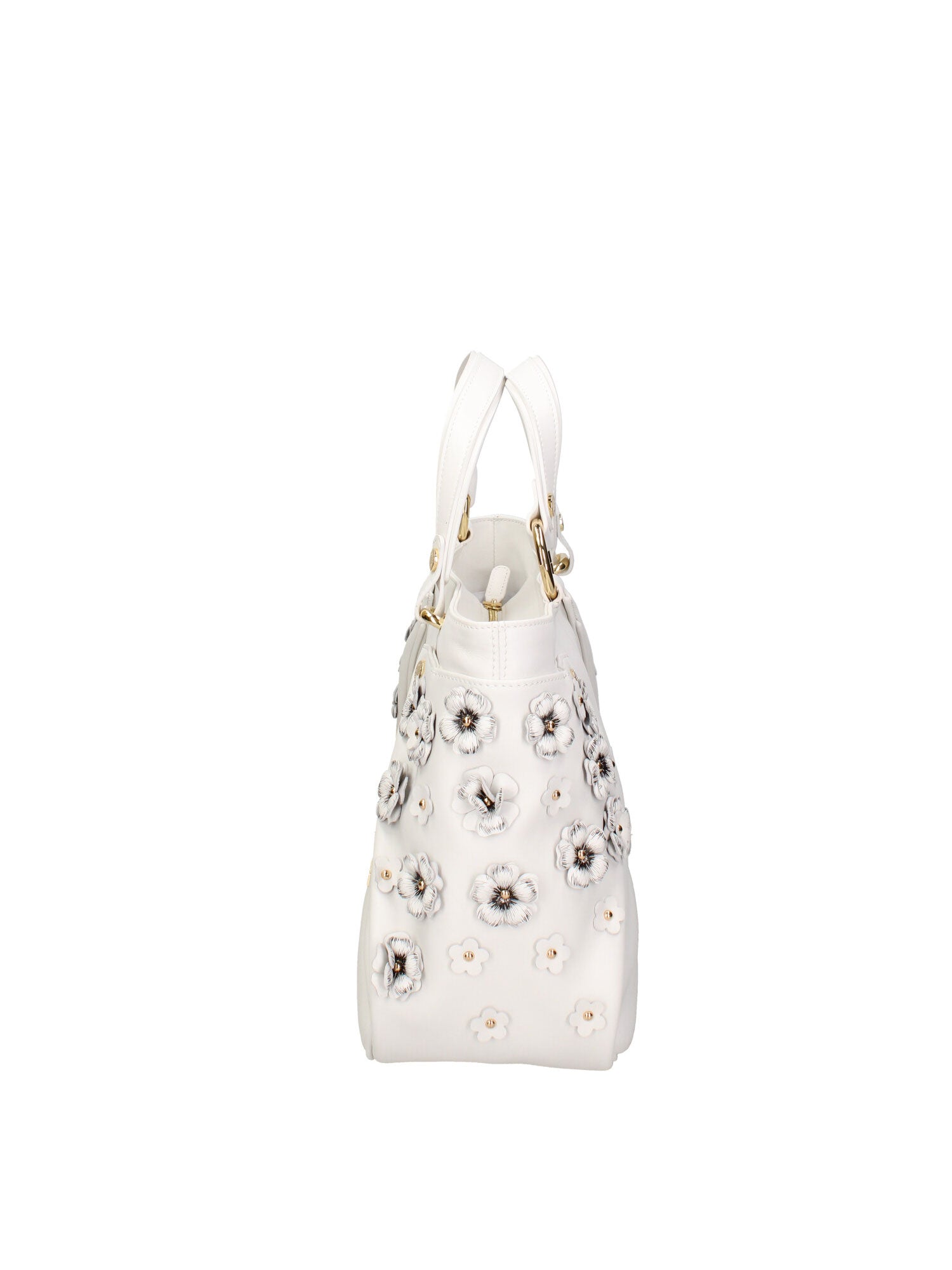 Iolara Lux Borsa a spalla da donna Vera pelle B17240-BIANCO Braccialini