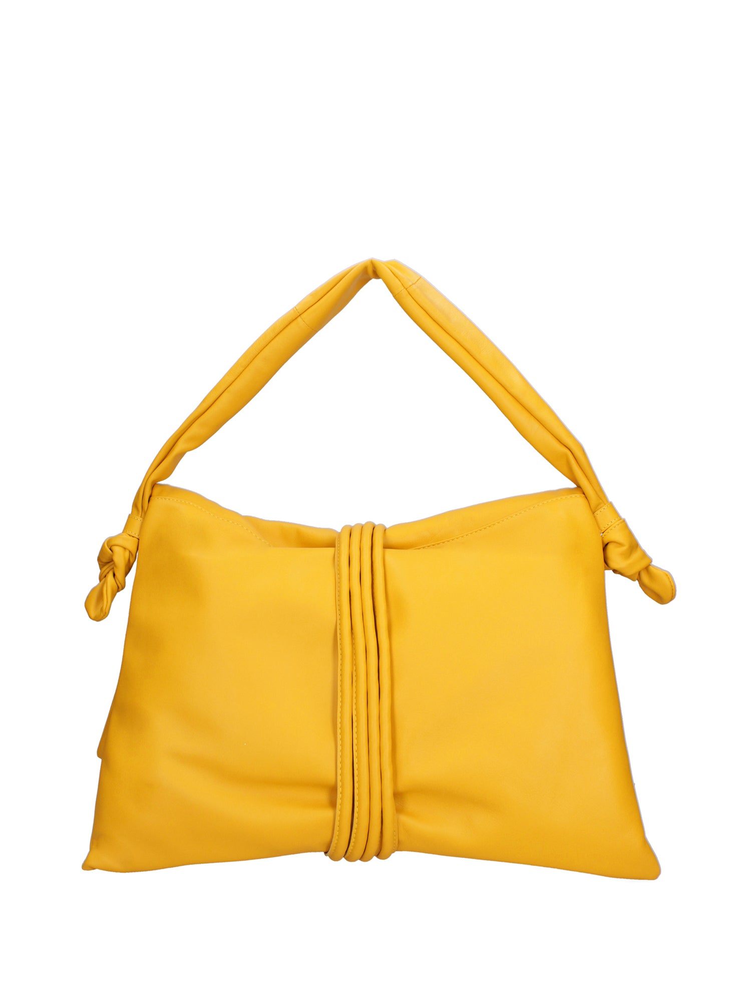 Borsa a spalla da donna Vera pelle 07171-S04 GIALLO Viola Castellani