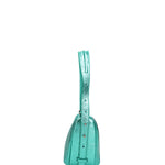 Borsa a spalla da donna Vera pelle e metallo 07228-L037 TURCHESE Roberta Rossi