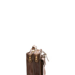 Borsa a mano unisex in vera pelle Made in Italy 4506-TESTA DI MORO Alessia Firenze
