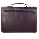 Dafne Borsa da lavoro unisex Vera pelle 7004-VIOLA Gave Lux