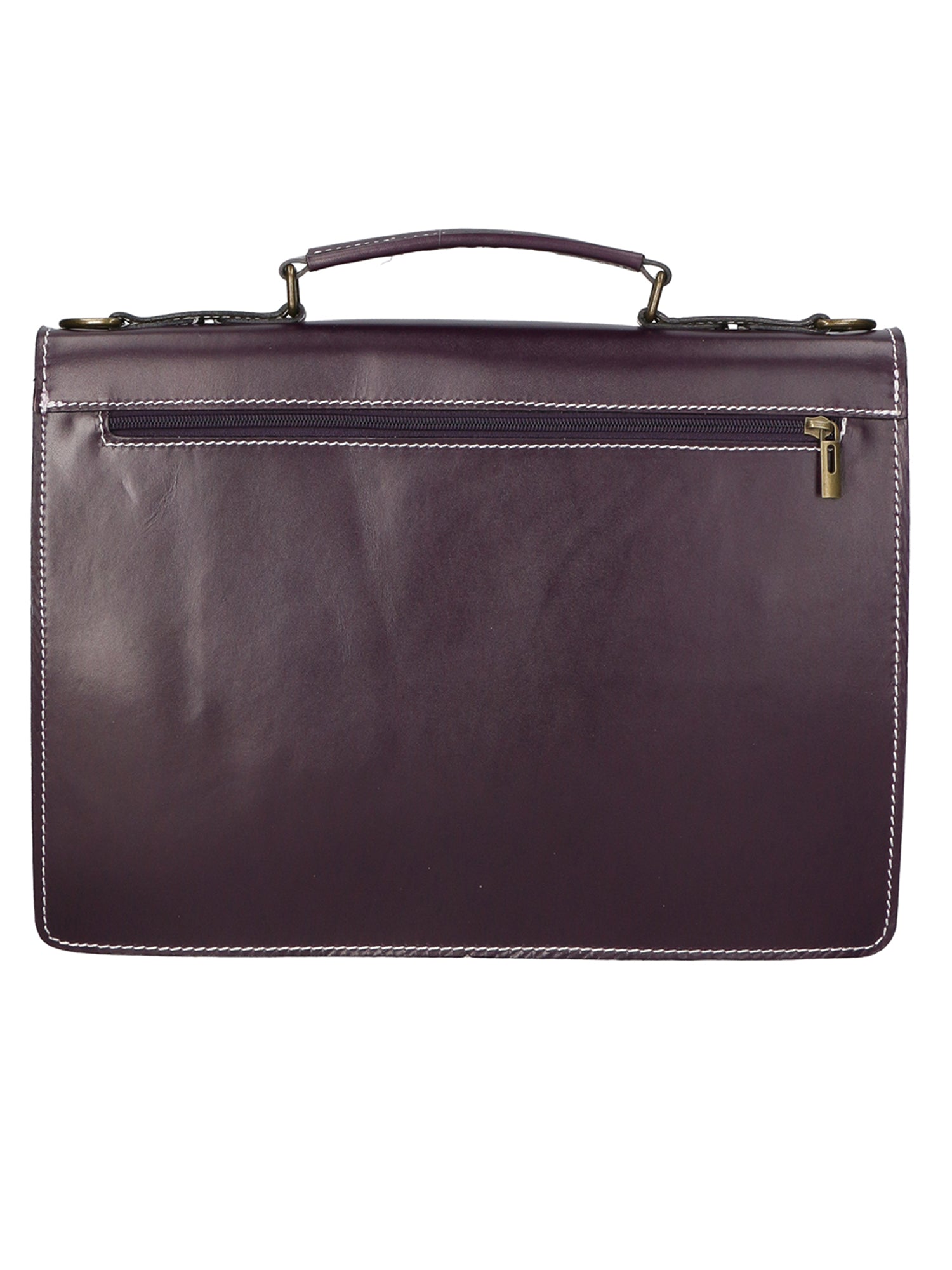 Dafne Borsa da lavoro unisex Vera pelle 7004-VIOLA Gave Lux
