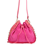 Ravello Borsa a spalla da donna Vera pelle 8977-FUXIA Gave Lux