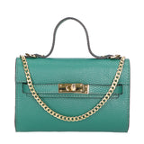 Uma Borsa a mano da donna Vera pelle 06525-D91 PAVONE Gave Lux
