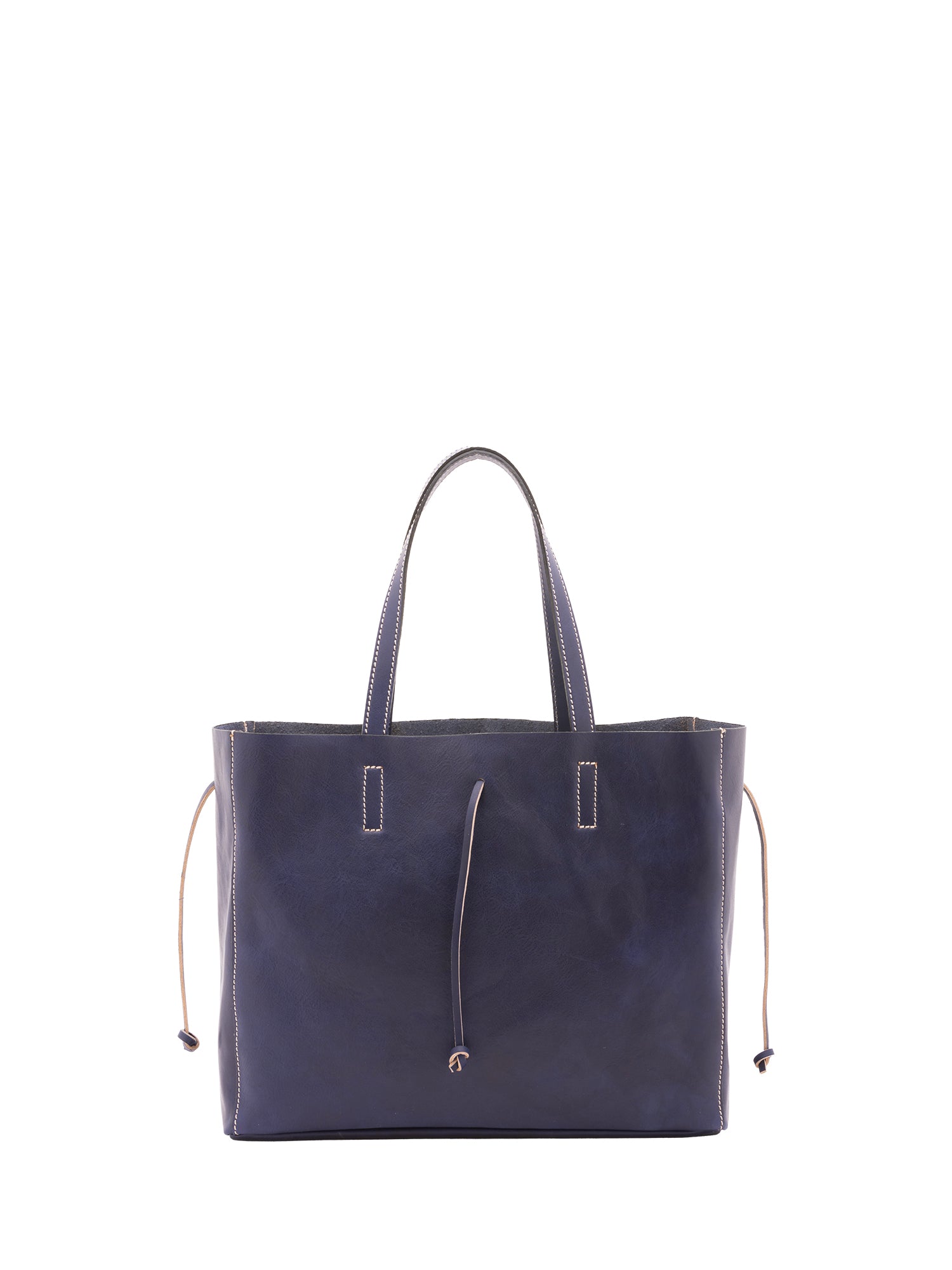 Borsa a mano unisex vera pelle Made in Italy 4611-BLU Alessia Firenze