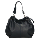 Ereba Borsa a mano da donna Made in Italy 100% pelle 3305-S24 BLU JEANS Gave Lux