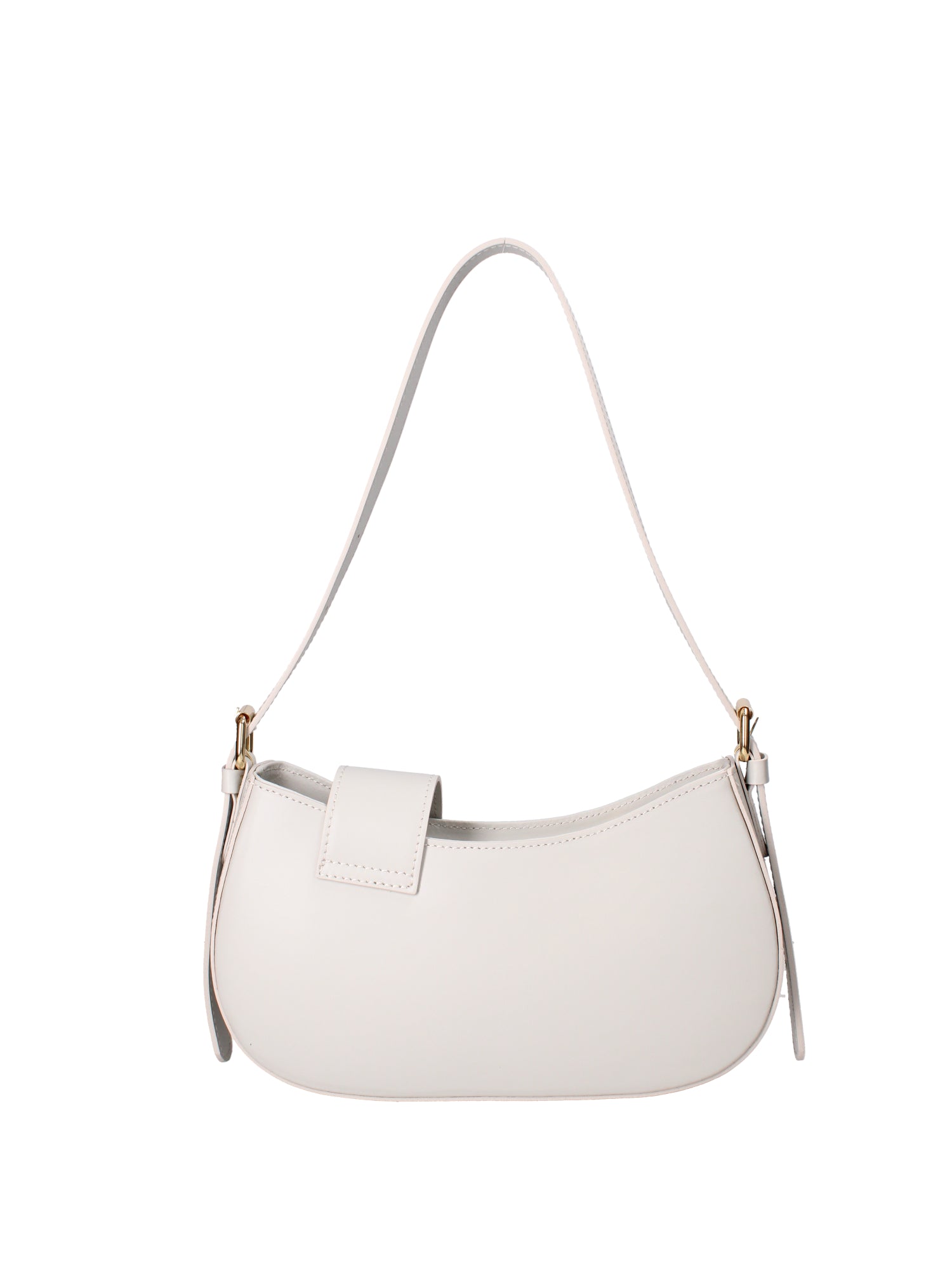 Borsa a spalla da donna 100% vera pelle 07213-L119 GRIGIO CHIARO Roberta Rossi