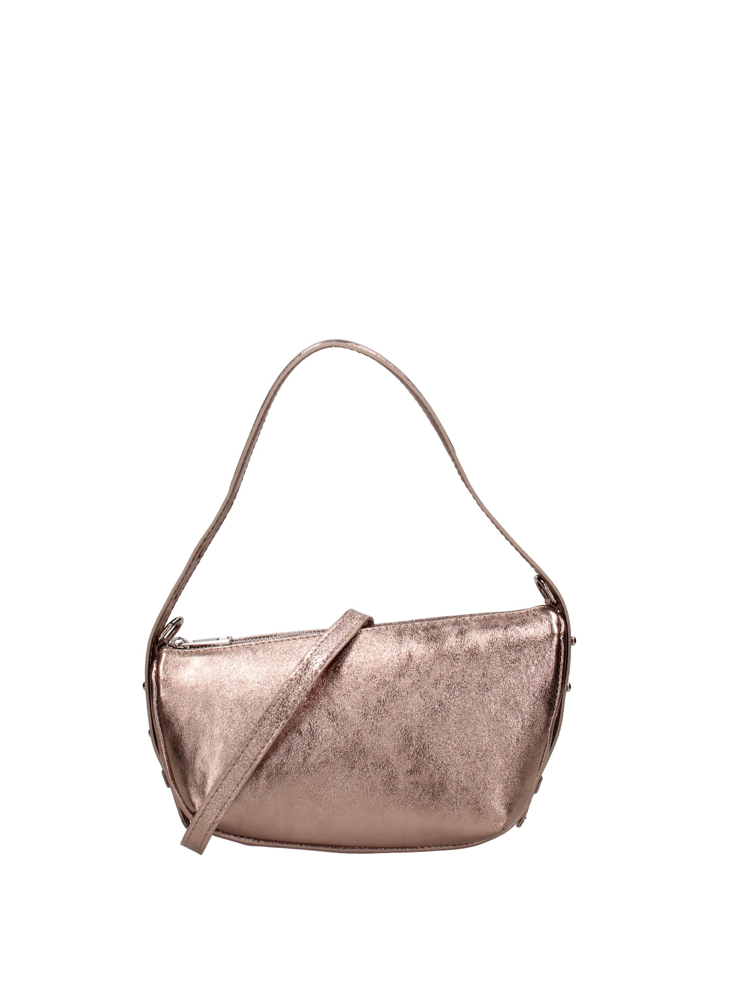 Borsa a spalla da donna Vera pelle e metallo 07228-L005 BRONZO Roberta Rossi