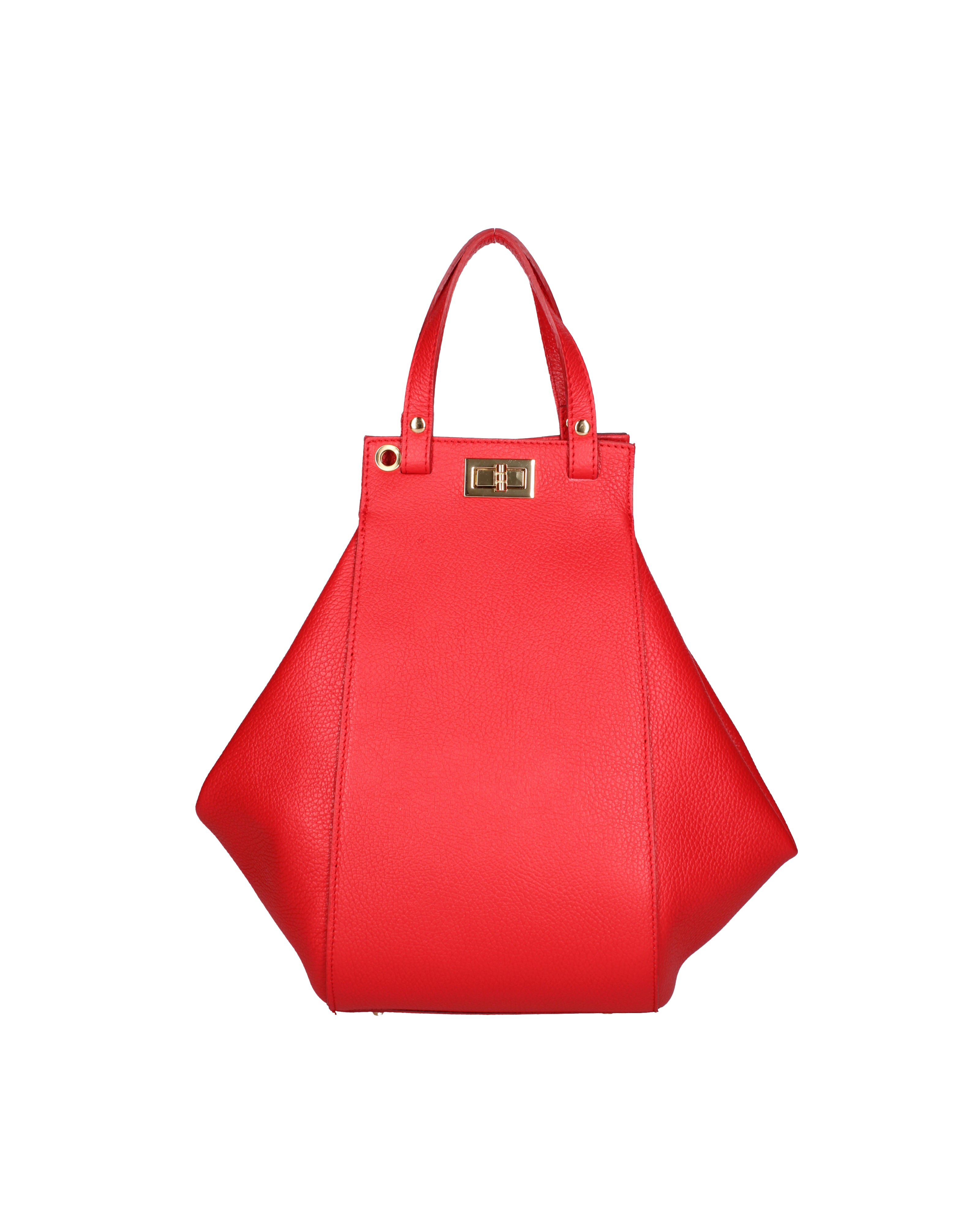 Lindsey Borsa a mano da donna 100% vera pelle 07162-D58 ROSSO FUOCO Viola Castellani