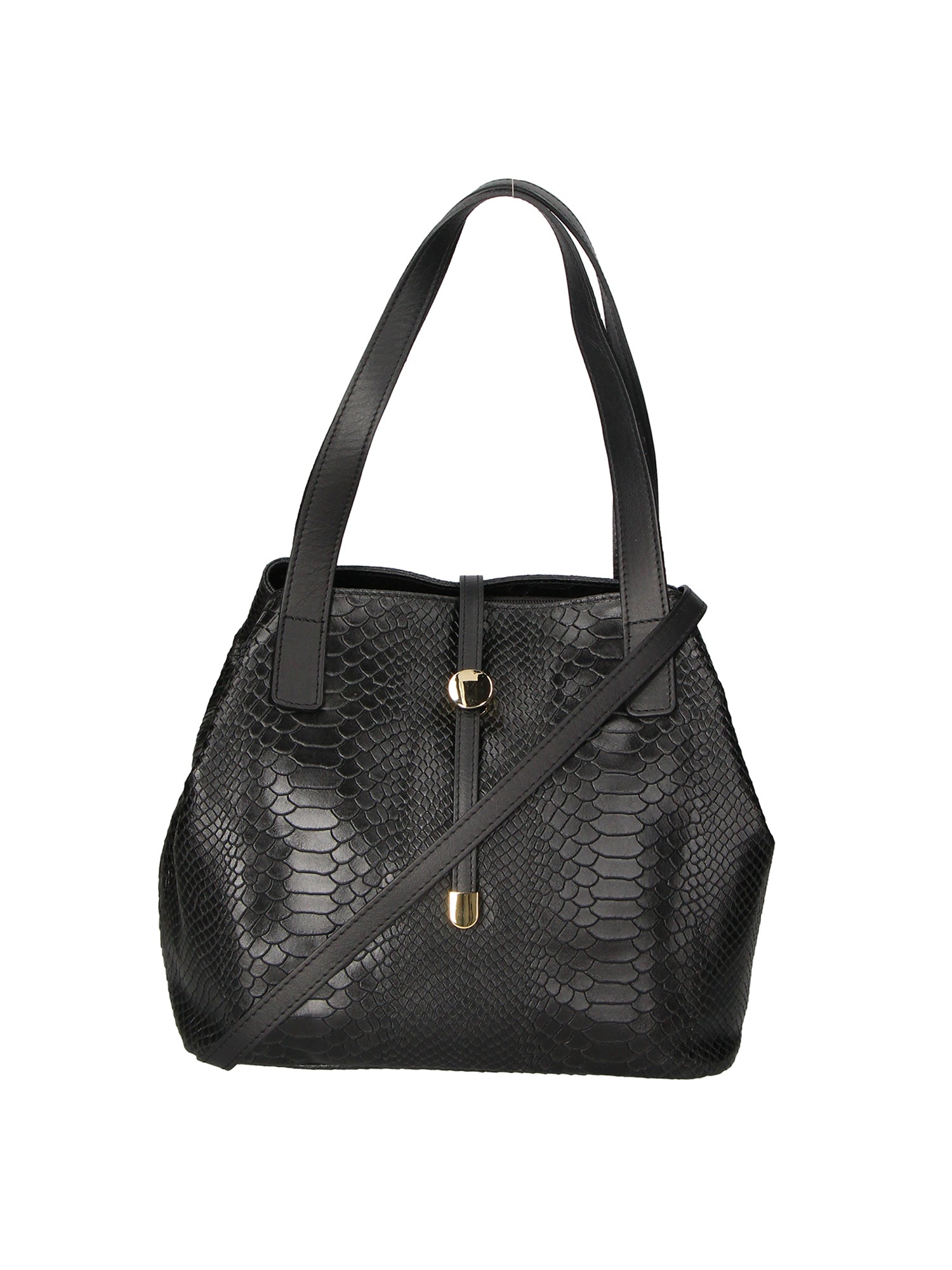 Clarissa Borsa a mano da donna Vera pelle 5276-019 NERO Gave Lux