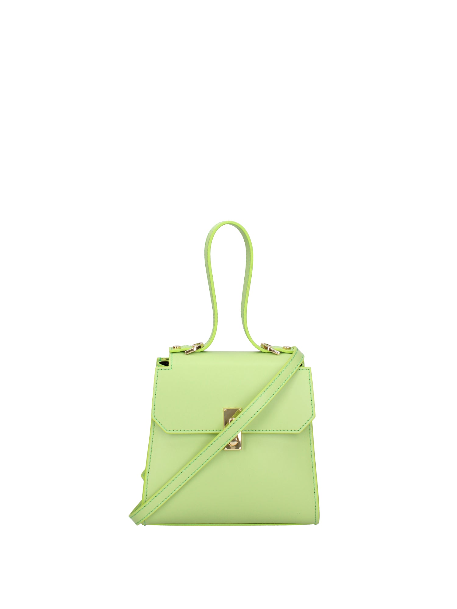 Borsa a mano da donna 100% pelle 07204-L260 PISTACCHIO Viola Castellani
