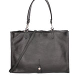 Borsa a mano da donna 100% vera pelle 07138-D28 NERO Roberta Rossi