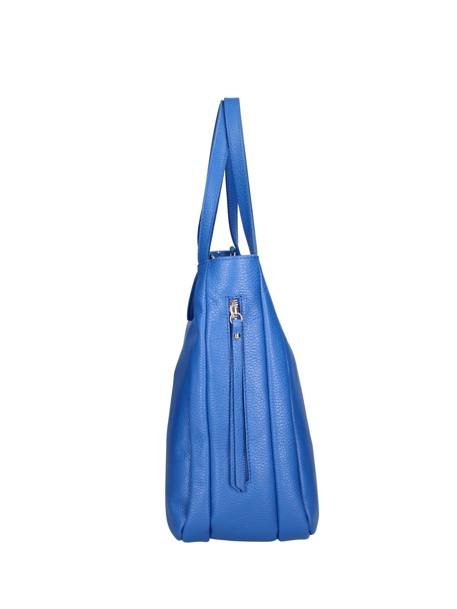 Borsa a spalla da donna Misto pelle e tessuto 07155-D22 BLUETTE Roberta Rossi
