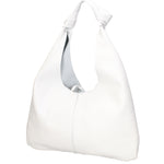 Borsa a spalla da donna 100% vera pelle 07156-BIANCO Viola Castellani