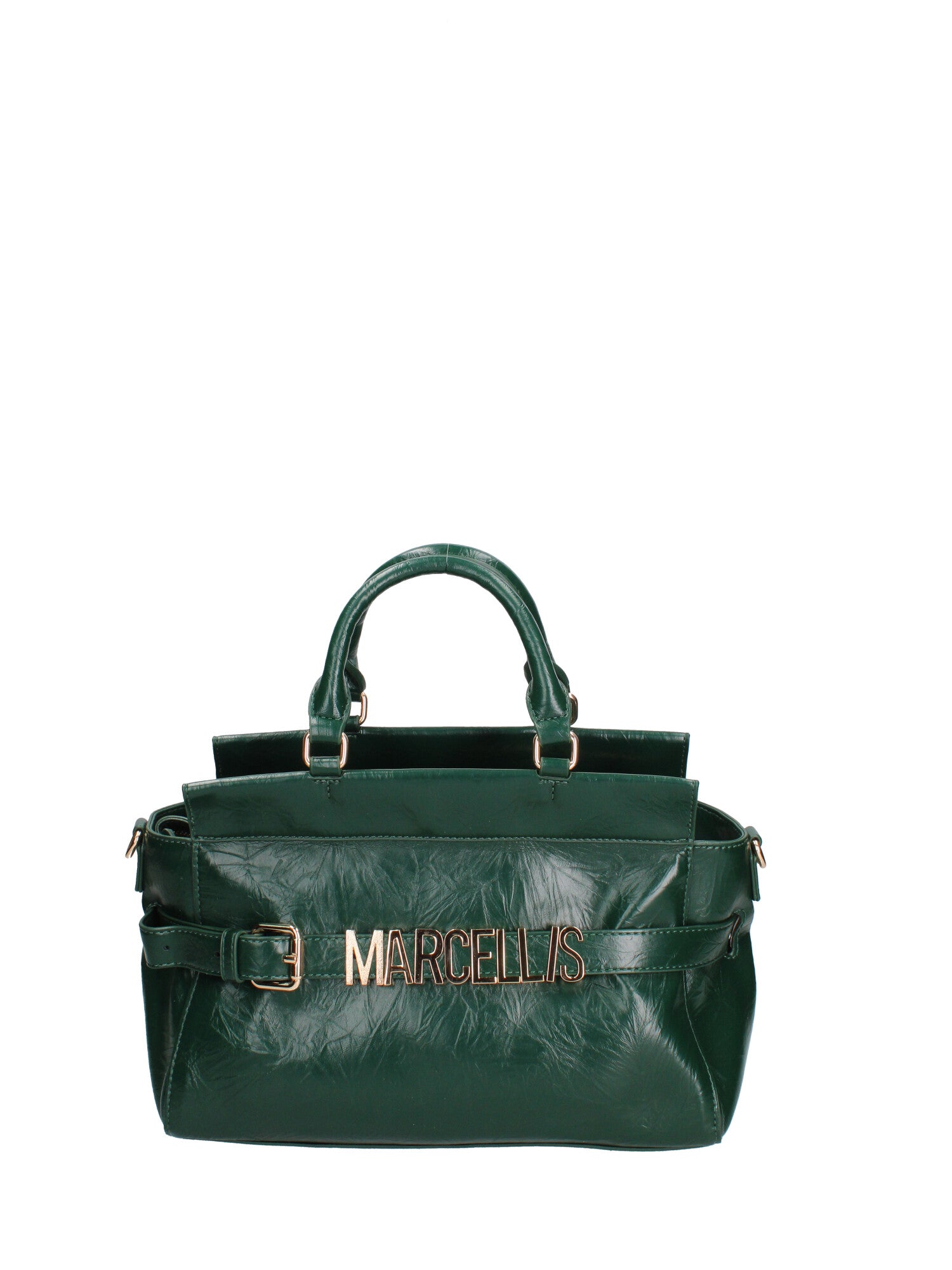 Borsa a mano da donna 100% PVC HEATHER -FOREST GREEN Marc Ellis