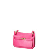 Katie Borsa a tracolla da donna 100% vera pelle 07145-D02 FUXIA Viola Castellani
