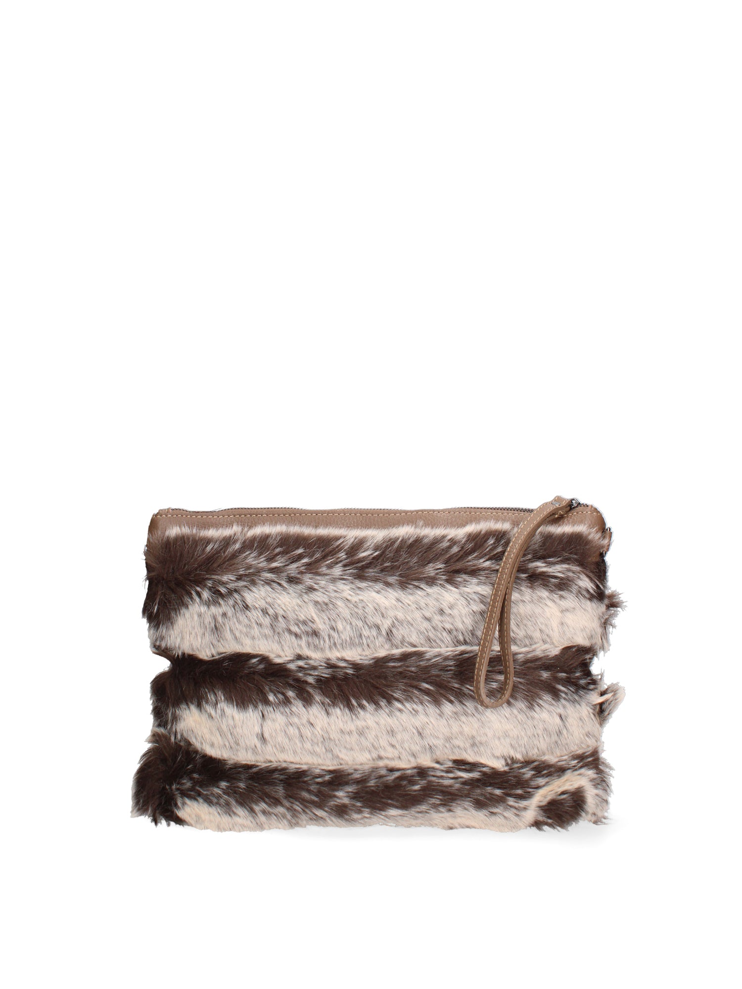 Volante Borsa a mano da donna Vera Pelle 8477-FANGO Gave Lux