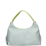Borsa a spalla da donna Vera pelle 07233-D12 KIWI+D102 CIELO Roberta Rossi