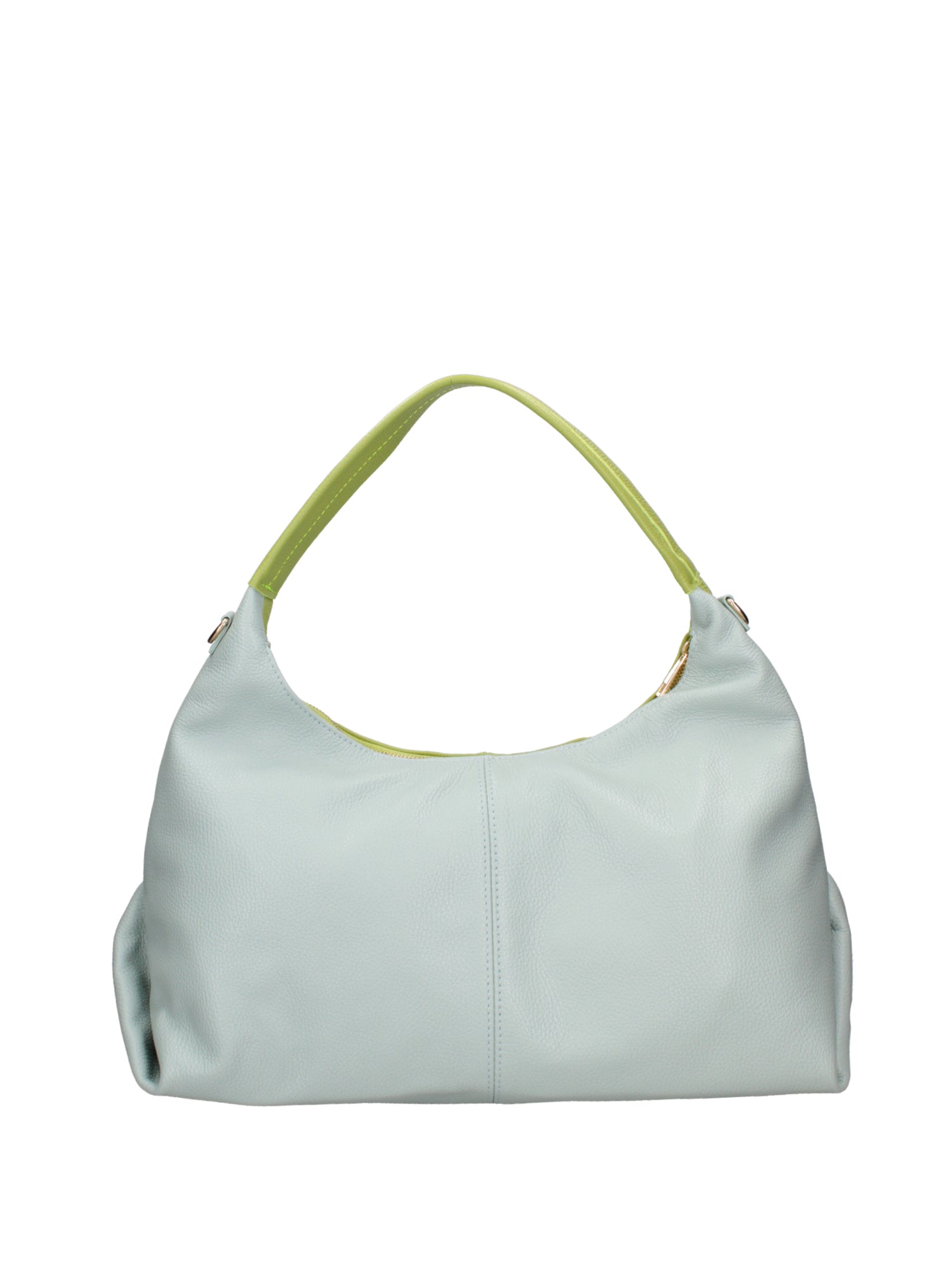 Borsa a spalla da donna Vera pelle 07233-D12 KIWI+D102 CIELO Roberta Rossi