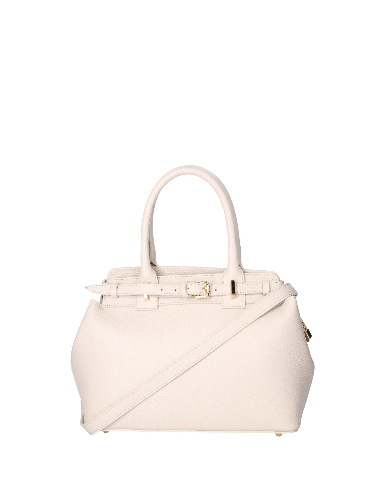 Borsa a mano da donna Vera Pelle 07146-D37 LATTE Viola Castellani