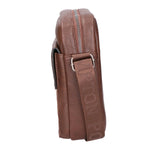 Borsa a tracolla uomo 100% PU Leather PCL3007-COFFEE Northampton Polo Club