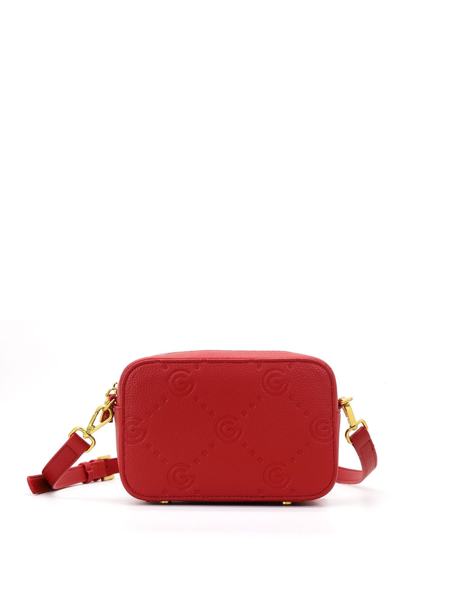 Borsa a tracolla da donna 100% pelle vegana PU GGB014RED Gabriella G Firenze