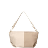 Borsa a spalla da donna Vera pelle 07165-D37 LATTE+D05 TAUPE Roberta Rossi