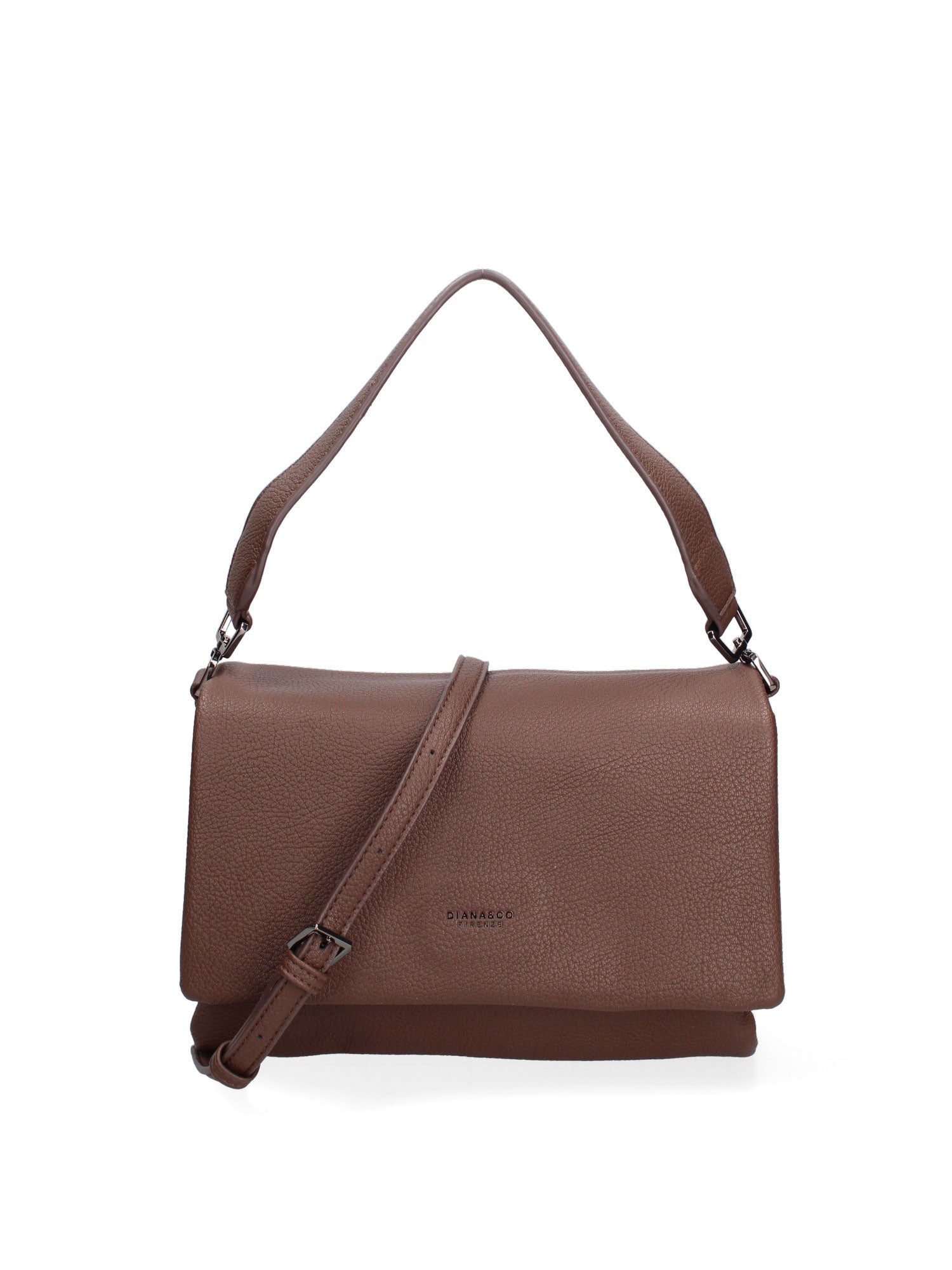 Borsa a spalla da donna Ecopelle vegana 637-1-COFFEE Diana&co