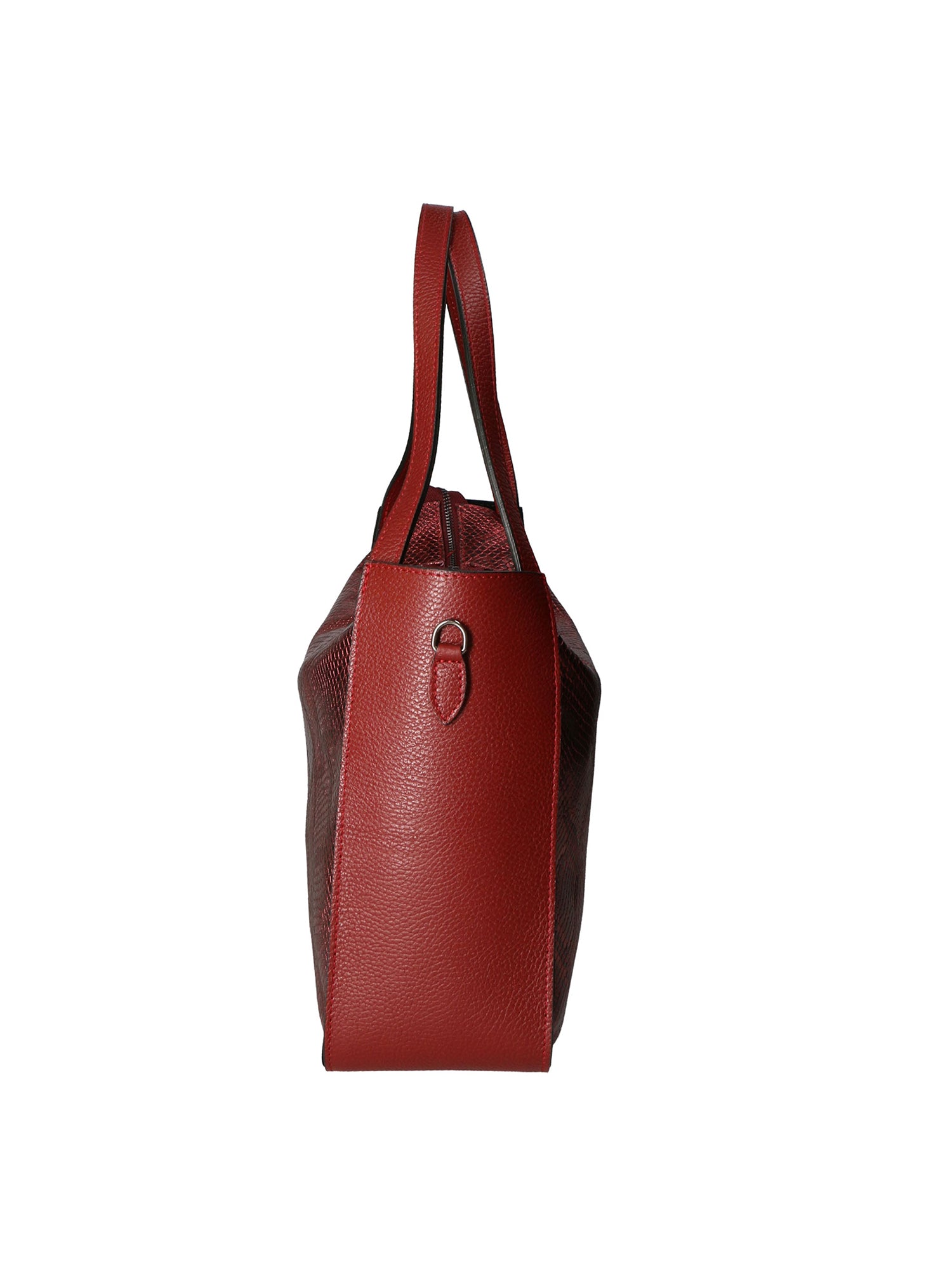 Aura Borsa a spalla da donna Vera pelle stampata lizard 05517-D10 RUBINO L019 RUBINO Gave Lux