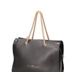 Borsa a spalla da donna Vera pelle JR-W-100-BLACK-GOLD John Richmond