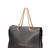 Borsa a spalla da donna Vera pelle JR-W-100-BLACK-GOLD John Richmond