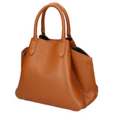 Vincenza Borsa a mano da donna Vera pelle 06898-D17 CUOIO Gave Lux