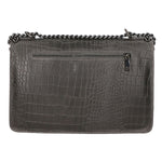 Crystalline Borsa a tracolla da donna Vera pelle 80066-GRIGIO Gave Lux