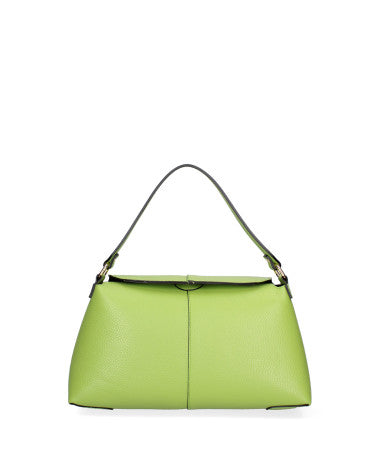 Borsa a spalla da donna Vera pelle 07154-D12 VERDE Roberta Rossi