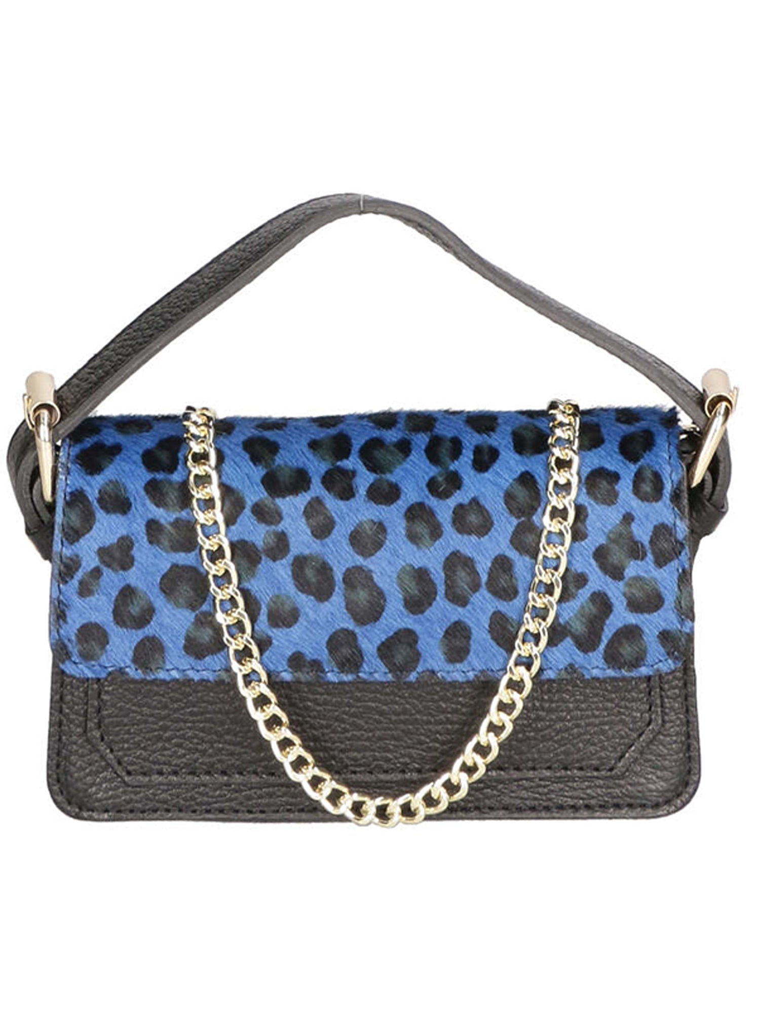 Aleide Borsa a mano da donna Vera pelle 04858-LEO P BLU Gave Lux