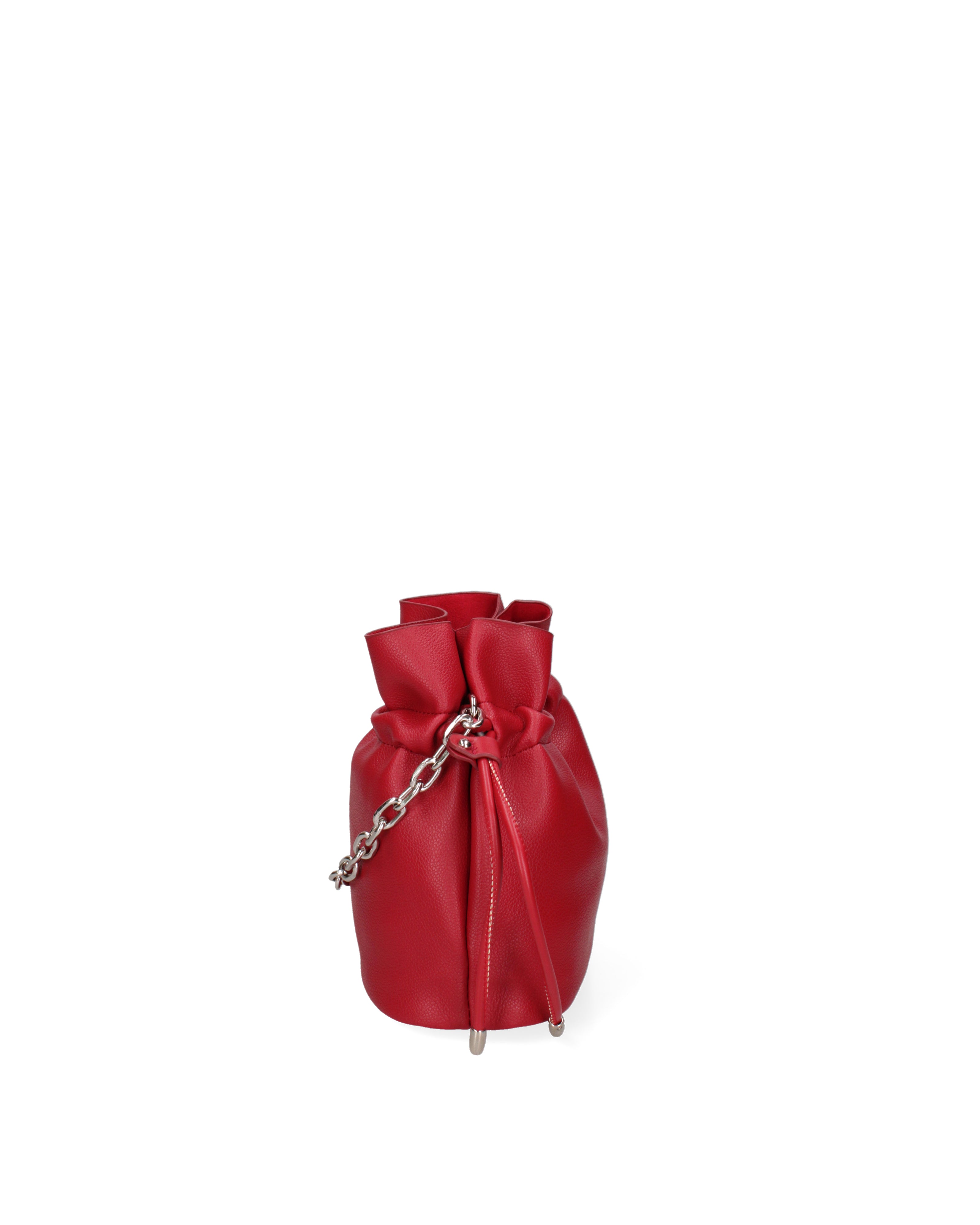 Borsa a secchiello da donna 100% PVC F6717-1-RED David Jones