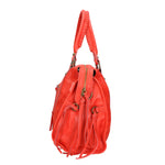 Elara Borsa a spalla da donna Vera pelle 06090-ROSSO MEDIO Gave Lux