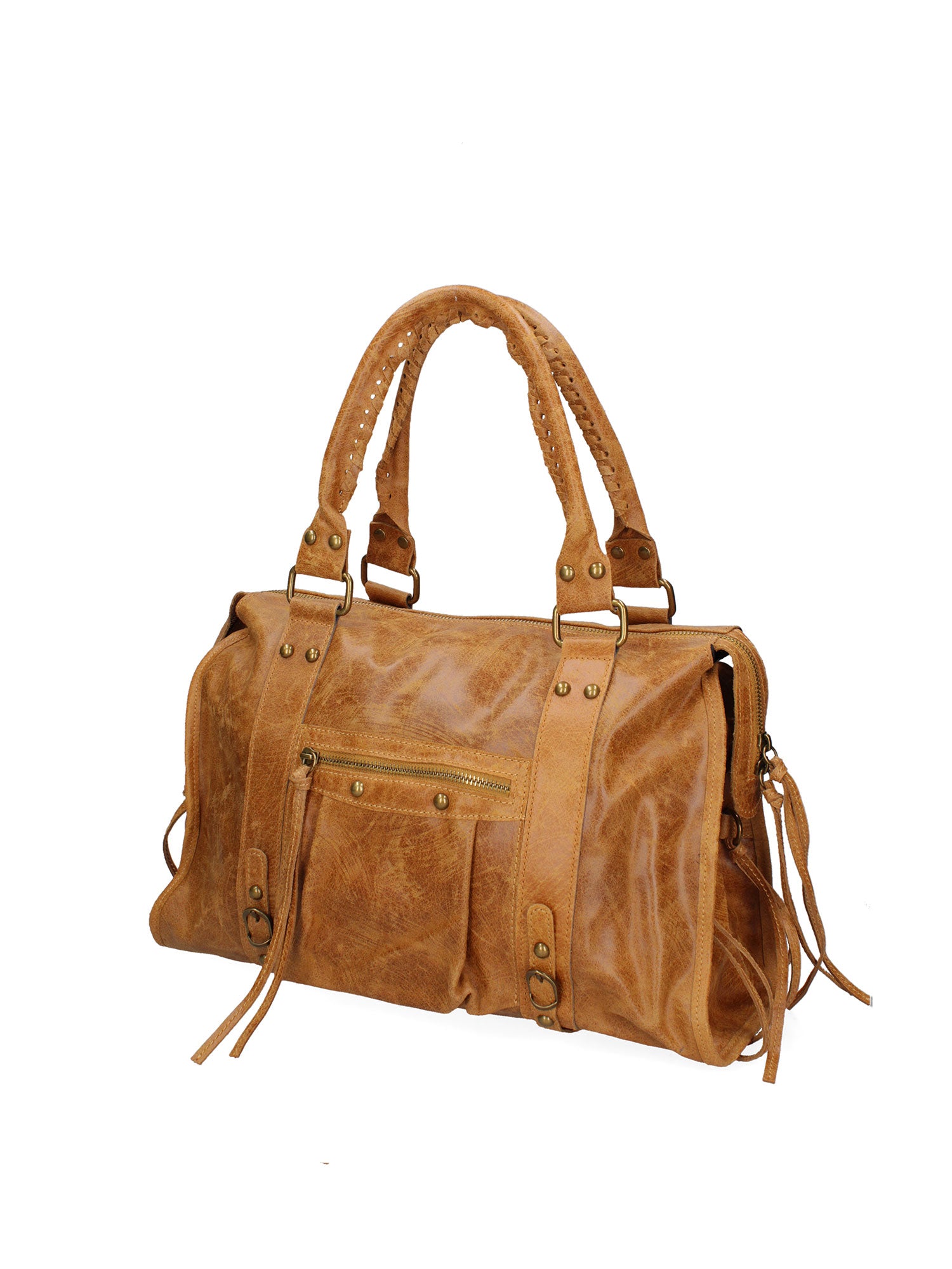 Elara Borsa a spalla da donna Vera pelle 06090-005 CUOIO CHIARO Gave Lux