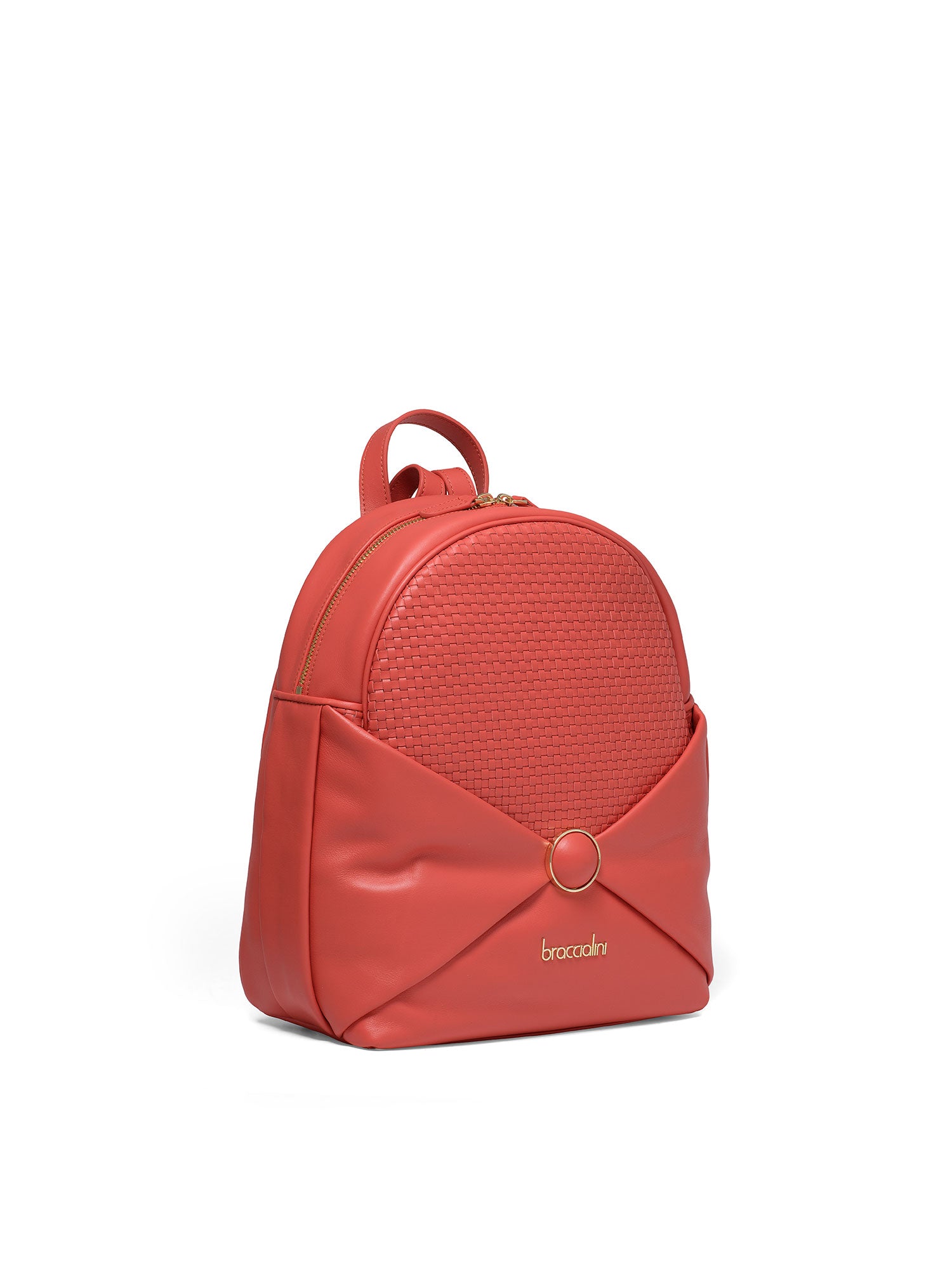 Amaranta B17205-ROSSO Zaino da donna in vera pelle Braccialini