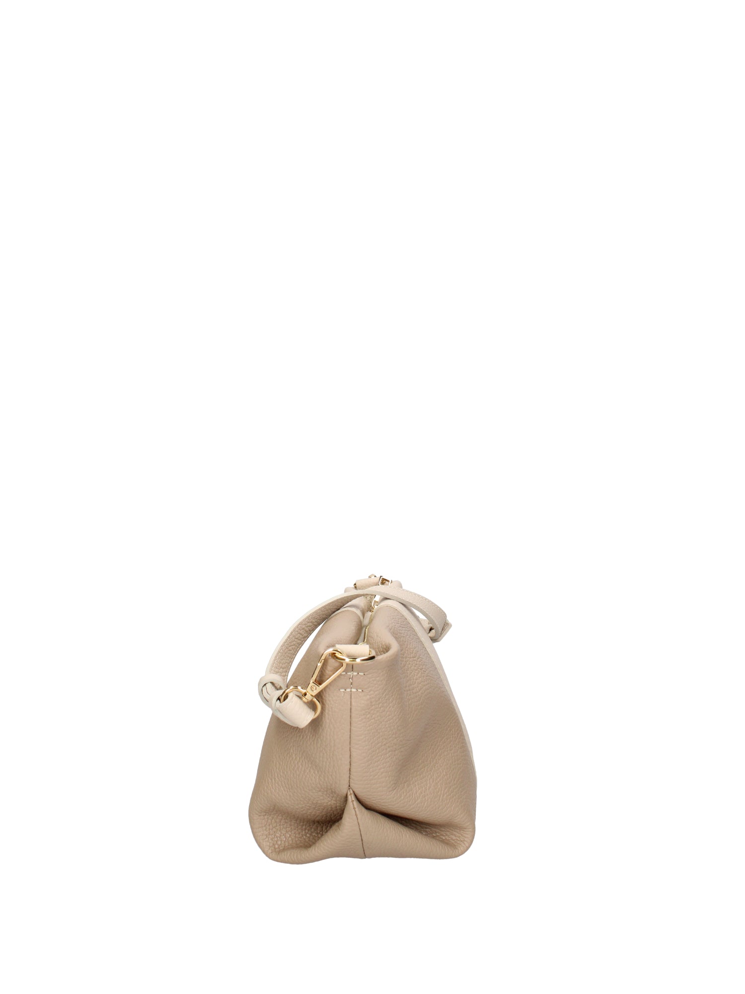 Borsa a spalla da donna Vera pelle 07165-D37 LATTE+D05 TAUPE Roberta Rossi