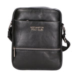 Borsa a tracolla uomo 100% pelle PU PCL3084-BLACK Northampton Polo Club