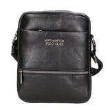 Borsa a tracolla uomo 100% pelle PU PCL3084-BLACK Northampton Polo Club