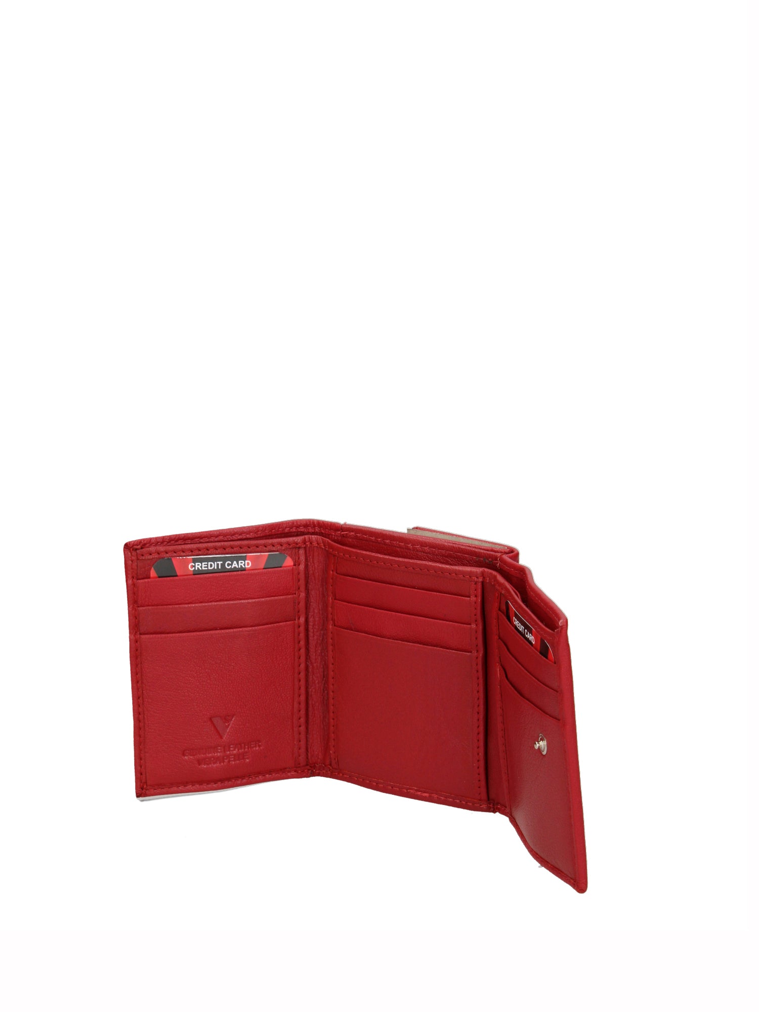 Portafoglio uomo in vera pelle Casual IN-1066-ROSSO Sergio Valentini